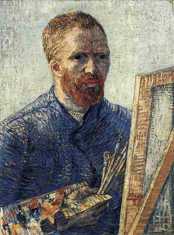 “Autoritratto da pittore” - 1888, olio su tela, cm.65x50, Rijksmuseum Vincent van Gogh, Amsterdam